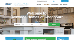 Desktop Screenshot of oakwoodhomeschadbourn.com
